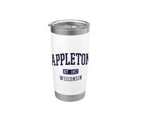 Appleton Wisconsin Vintage Pride Gobelet isotherme en acier inoxydable double paroi