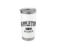 Appleton Wisconsin Vintage Pride Gobelet isotherme en acier inoxydable double paroi