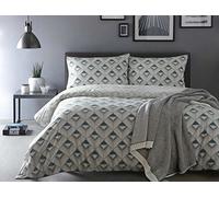 Appletree Axis 180 Fils 100% Coton Percale Housse de Couette, Bleu, Single