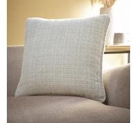 Appletree - Coussin Chenille Ivoire (43 x 43 cm) - 100% Polyester recy arnissage Inclus - Coussin Ivoire crème avec Housse Incluse/Insert de Coussin - Coussin en Blanc Ivoire pour canapé/Salon