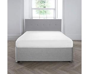 Appletree Drap-Housse 200TC 35 cm de Profondeur, 100% Coton, Blanc, Super King Size