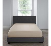 Appletree Drap-Housse Naturel Super King Size (182 x 200 x 35 cm) - 100% Coton - Doux et Respirant - Couleur Naturelle Claire - Literie de Luxe pour lit Super King Size