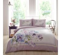 Appletree Heritage Arley Parure de lit 100% Coton pour lit King Size Mauve