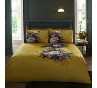 Appletree Heritage Ashington Parure de lit en Velours pour lit Super King Size Ocre