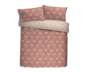 Appletree Heritage Aurelia Parure de lit 100% Coton Rose