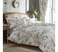 Appletree Heritage Campion Parure de lit 100% Coton pour lit Double Vert/Corail