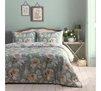 Appletree Heritage Eleanor Parure de lit 100% Coton pour lit Super King Size Vert