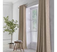 Appletree Loft Paire de Rideaux à œillets tissés en Lin 117 x 137 cm (l x H)
