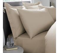 Appletree - Lot de 2 taies d'oreiller Naturelles - Style d'oreiller Oxford - Taies d'oreiller Naturelles (48 x 76 cm) - Doux et Luxueux 100% Coton - 2 pièces - Drap-Housse Assorti Disponible