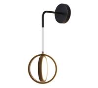Applexion murale LED moderne Lumière Double Anneau Shape Home Decor Lighting Minimaliste en aluminium Lampe murale de la lampe de silice, 20W Créative Round Round Indoor Murn Sclics pour le couloir du