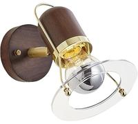 Applexion Murale rétro Rotation de Chambre à Coucher de Chambre à Coucher Lampe Murale Gold Lumières murales à câblage Dur Moderne, Médiéval Art Solid Wood Wall Lighting Fixture pour la Chambre E27