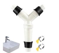 Appliance Drain Hose Splitter - Leak-Proof Tight Fit, Precision Connector with Secure Clamp, Reinforced Polymer Material, Universal Control, Drain Hose Tee Fitting for Dishwasher and Homeowners