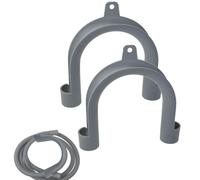 Appliance Drain Tube Hanger - Wall Mounted Plumbing Support Clip, Compact Utility Rack Designed Managing Discharge Lines Behind Equipment During Cleaning Maintenance Household Washing Station Setups