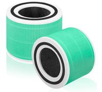 APPLIANCEMATES Filtre de rechange pour absorbeur de toxines Core 300 pour Levoit Core 300-p, Core 300S, Core 300, Core 300-RF, Core 300-RAC Filtre à charbon actif HEPA 3 en 1 H13 (vert)