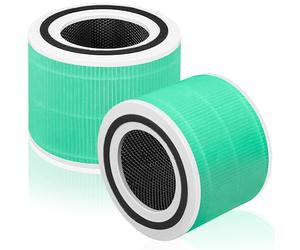 APPLIANCEMATES Filtre de rechange pour absorbeur de toxines Core 300 pour Levoit Core 300-p, Core 300S, Core 300, Core 300-RF, Core 300-RAC Filtre à charbon actif HEPA 3 en 1 H13 (vert)