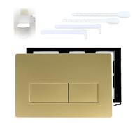 Applicable à Plaque Geberit Réservoir d'eau,Mendorio Plaque de Commande WC, Compatible Geberit Sigma 01, UP300 & UP320 Plaque de déclenchement Geberit, Panneau de Réservoir d'eau Caché(Or)