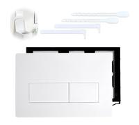 Applicable à Plaque Geberit Réservoir d'eau,Mendorio Plaque de Commande WC, Compatible Geberit Sigma 01, UP300 & UP320 Plaque de déclenchement Geberit, Panneau de Réservoir d'eau Caché(Blanc)