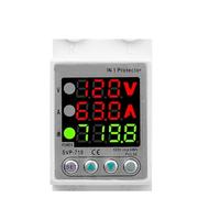 Applicable to Rail Din réglable 110V 120VAC, dispositif de protection contre les surintensités et tensions, relais, consommation d'énergie 40A 63A, kWh mètre(63A kWh)