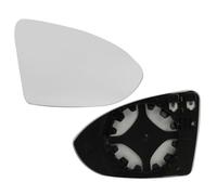 Applicable Verre de Rétroviseur Droit pour VW Golf 7, Côté Passager, Chauffant, Asphérique, avec Plaque de Support, Miroir arrière en verre,Bon effetHDCompatible avec Tous les Modèles