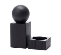 Applicata Moulin à épices Twist et bol à sel Chêne teinté noir