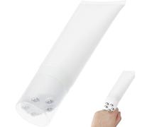 Applicateur à rouleau de protection solaire 7 x 3 po Applicateur à bille rechargeable portable avec couvercle et 5 boules de massage Flacons vides anti-fuite pour lotion pour le corps huile essentiel