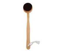 Applicateur autobronzant pour le dos, manche long, poils souples, applicateur de lotion autobronzante pour crème à l'huile, poignée en bambou, conception polyvalente et étanche