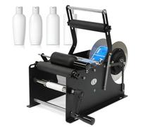 Applicateur automatique d'étiquettes pour un étiquetage efficace des bouteilles, parfait pour les récipients en plastique et en verre