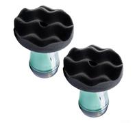 Applicateur de brillance pour pneus, système sans désordre avec tampon en mousse profilé pour des détails de voiture et camion sans traces, vert