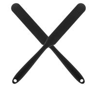 Applicateur de Cire Lot de 2 Noir Réutilisable, en Silicone | Spatule Large à Surface Antiadhésive, Application Précise à Maison, pour Jambes et Ligne Bikini