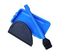 Applicateur de colle en bois - peigne à plateau à brosse en silicone | Kit d'épandeur de colle de bois | Outil complet robuste en 3 pièces pour les projets fabriquant un bricolage de réparation de rép