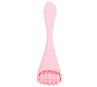 Applicateur de Crème à Double Extrémité, Rouleau Facial Rose | Silicone et Abs, Format Portable Léger, Réduit les Ombres et Soulage la Fatigue Oculaire