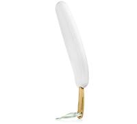 Applicateur de Crème pour Dos, Pieds et Jambes - Grande taille - Brosse avec manche en bois courbé pour crème solaire, autobronzant, soin hydratant, acné, nettoyant corps - Aide pour les seniors