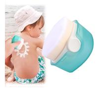 Applicateur de crème solaire pour enfants, applicateur de crème solaire pour enfants, applicateur de lotion solaire à poils doux, ensemble de pinceaux de crème solaire avec capuchon de protection (A 1