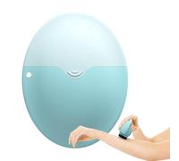 Applicateur de crème solaire pour enfants, applicateur de crème solaire rechargeable, étanche avec boule roulante et éponge, distributeur portable de crème solaire (bleu)