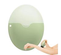 Applicateur de crème solaire pour enfants, applicateur de crème solaire rechargeable, étanche avec boule roulante et éponge, distributeur portable de crème solaire (vert)