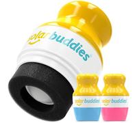 Applicateur de crème solaire Solar Buddies - Lot de 2 - Rechargeable sans BPA à bille & éponge - Pour crème solaire et lotions - Enfants, adultes, familles - 100 ml (D-BP)
