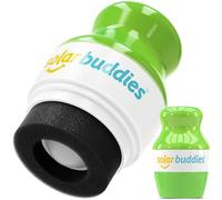 Applicateur de crème solaire Solar Buddies - Vert complet - Applicateur de crème solaire et de lotion rechargeable à éponge pour enfants, adultes et familles - Contient 100 ml