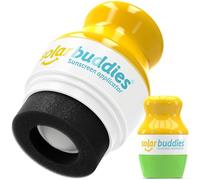 Applicateur de crème solaire Solar Buddies - Vert (unité) - Applicateur rechargeable à bille avec éponge pour crème solaire et lotions - Pour enfants, adultes et familles - Contenance 3,4 fl oz