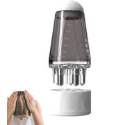 Applicateur de cuir chevelu - Peigne huilant portable de 5,5 cm | Mini rouleau liquide ABS outil de massage capacité 6 ml | Croissance des cheveux, soin de la barbe, cuir chevelu, coiffage