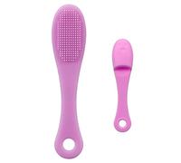 Applicateur de lavage du visage - Nettoyant des pores exfoliés, éponge de poche légère | Surfaces non irritantes Brosse, coussin de poignée compacte flexible, routine de rafraîchissement de