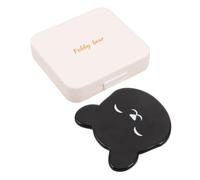 Applicateur de Lotion Jambes en Tpr Noir, Forme Ours, Réutilisable | Usage Maison et Voyage, Couverture Complète du Corps, Résiste à Déformation, Étui de Rangement