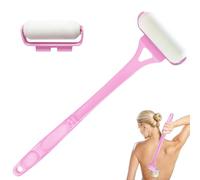 Applicateur de lotion pour le dos pour hommes/femmes, applicateur de lotion, brosse de lotion, outil de soins du corps, outil de soin de la peau, poignée pliable avec 2 têtes de rouleau