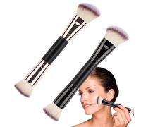 Applicateur de maquillage - Précision Brosse de fond de teint, brosses à mélangeur à la crème | Mélange de contour sans, pinceau de visage sans cruauté végétalien avec poignée ergonomique, pin