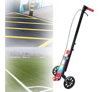 Applicateur de marquage de surface routière avec repère et tige de poussée réglable - Facile à transporter, machine amovible et pliable pour parkings, écoles et surfaces de sport.
