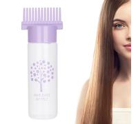 Applicateur de peigne , peigne pour bouteille de cheveux de 180 ml | Bouteille d'huile capillaire pour teinture capillaire, eau, liquide, huile, produits de coloration des cheveux, salon à