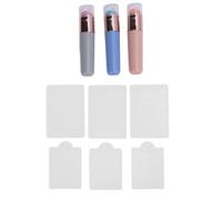 Applicateur de Poudre à Ongles chromé, Pinceau en Silicone avec Couvercle pour Ongles Ombre, Conception de Gradient et Plaques D'estampage pour Salon de Manchons, Facile à Nettoyer