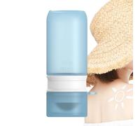 Applicateur de protection solaire - 100 ml en silicone portable et rechargeable - Pot de protection solaire pour le visage | Pour, adultes, hommes, femmes, quotidien, sports de plein air