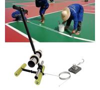 Applicateur de ruban adhésif de sol avec kit de cercle pour marquage de terrain de sport, peinture murale et scellage - Outil distributeur manuel