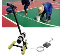 Applicateur de ruban adhésif de sol, distributeur de ruban adhésif manuel avec kit de cercle de dessin, outil de ruban d'étanchéité pour peinture au sol