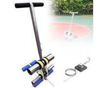 Applicateur de ruban adhésif, outil de marquage de ligne réglable pour le stationnement, le marquage de terrain et de route, largeur de bande maximale de 14 cm, comprend un kit de dessin circulaire